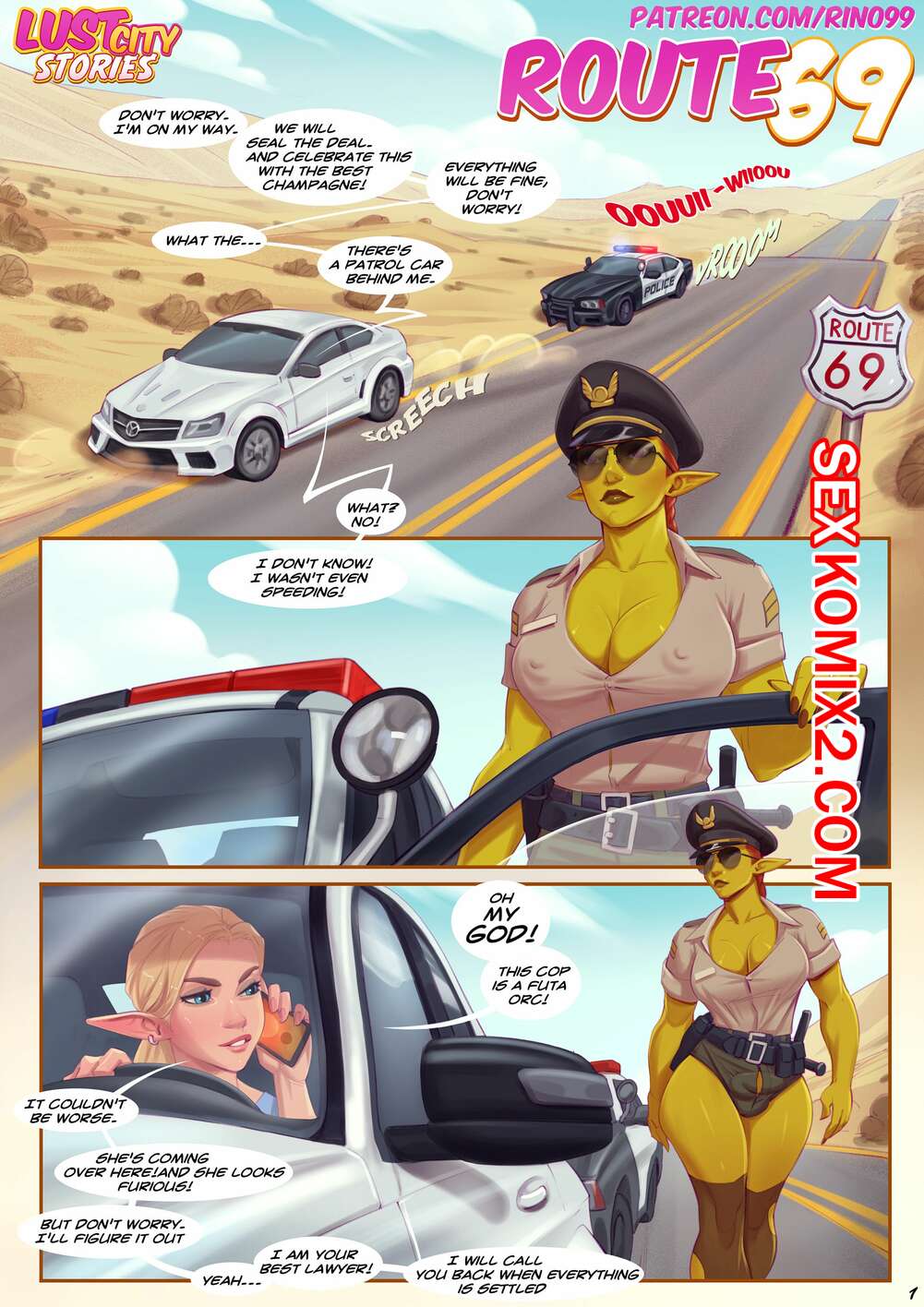 Порно комикс Route 69. Dickgirls. Rino99. Англ.