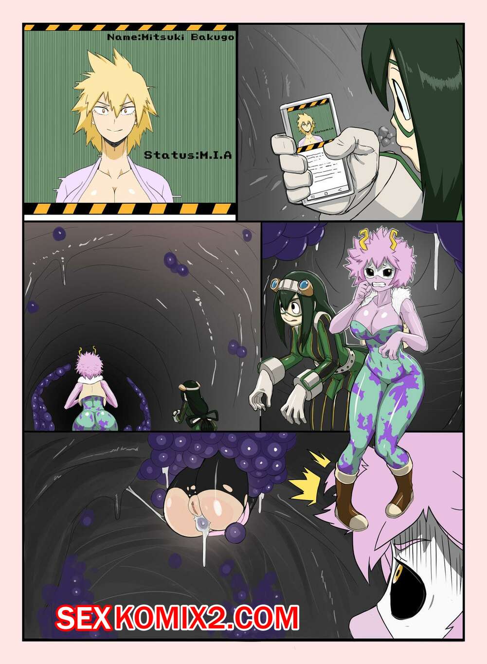 Порно комикс Академия. Минета собирается в атаку. Mineta Going Attack. AnythingGoes