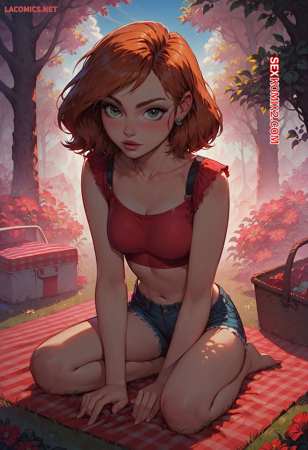 Порно комикс Ann Possibles Spicy Picnic. LowFireStudios