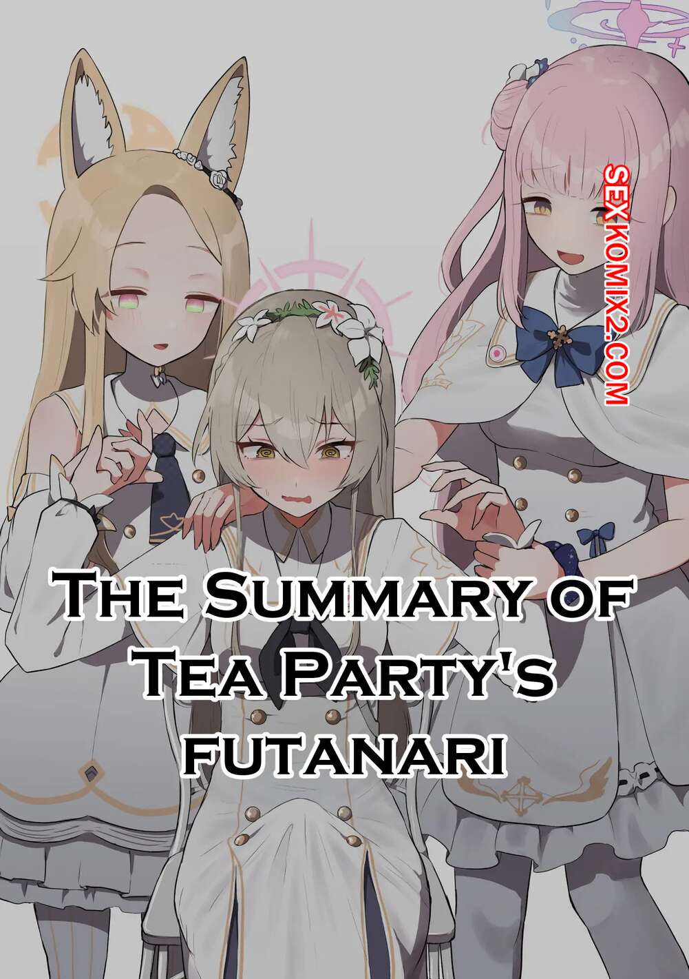 Порно комикс Blue Archive. The Tea Partys Futanari. Muchimo