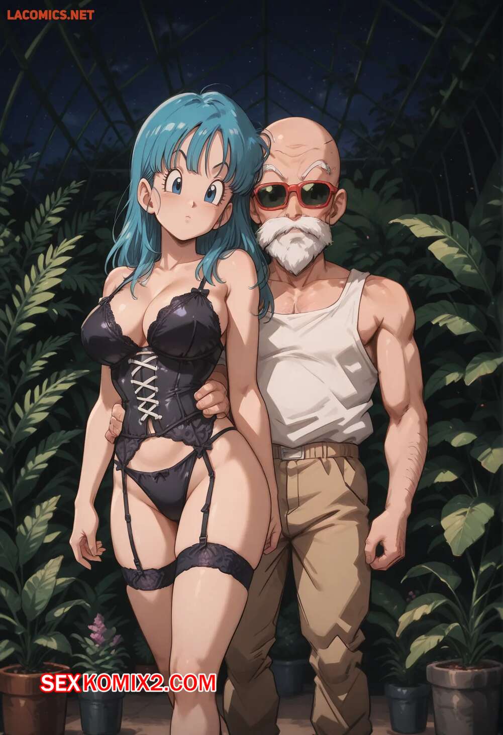 Порно комикс Bulma x Master Roshi. Scarlet Meow