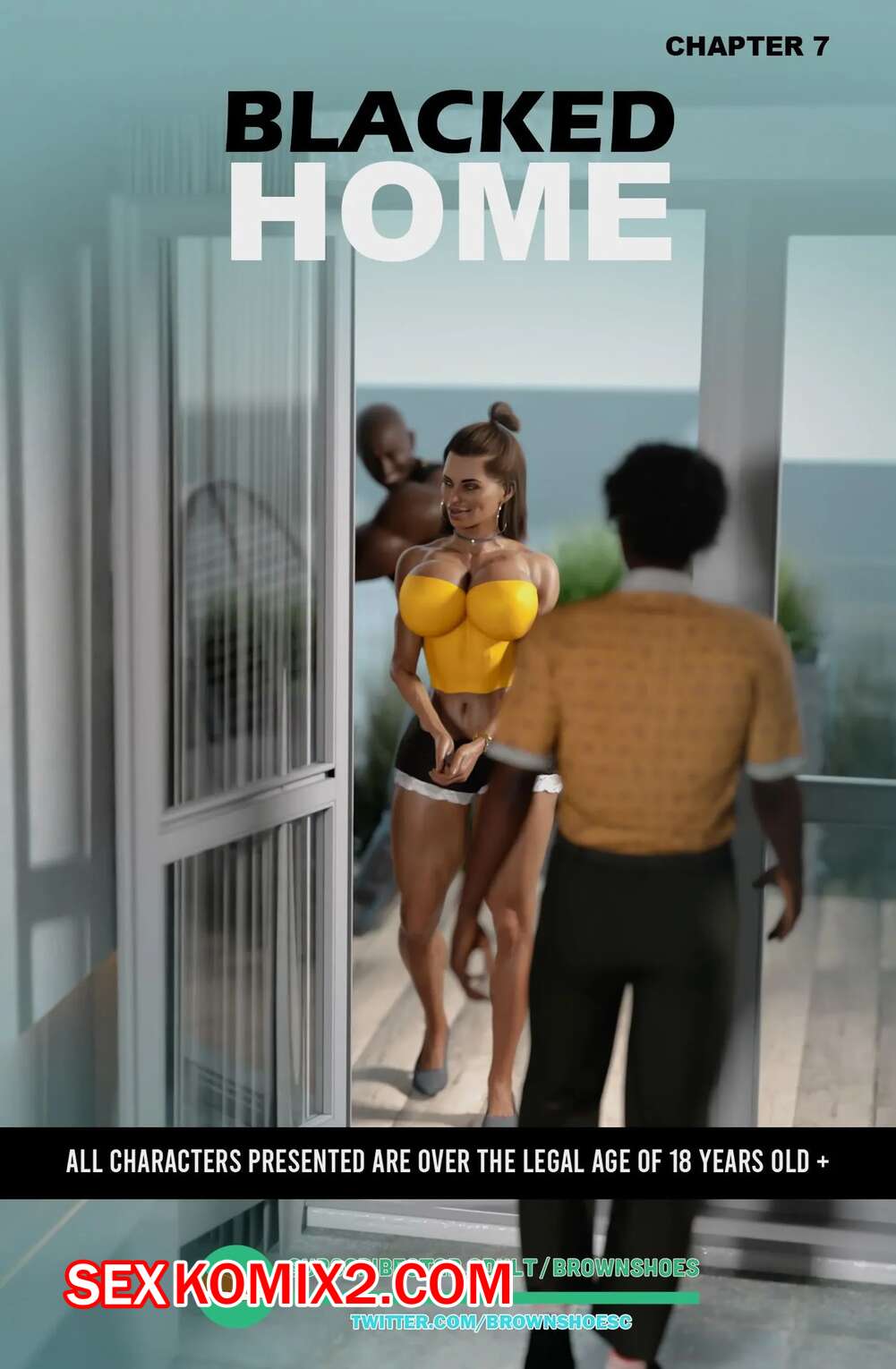 Порно комикс Черный дом. Часть 7. Blacked Home. Brown Shoes