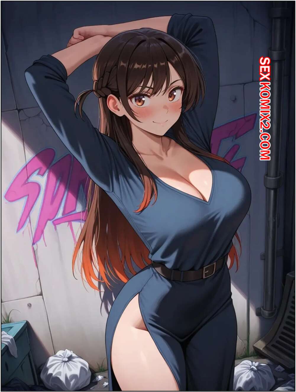 Порно комикс Chizuru Mizuhara In Street. Ayx Girl