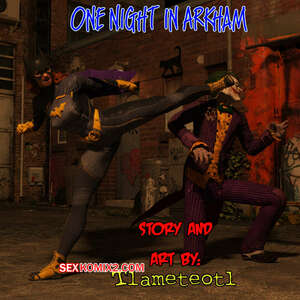 Порно комикс 3D DC. Одна ночь в Аркхеме. One Night in Arkham. Tlameteotl