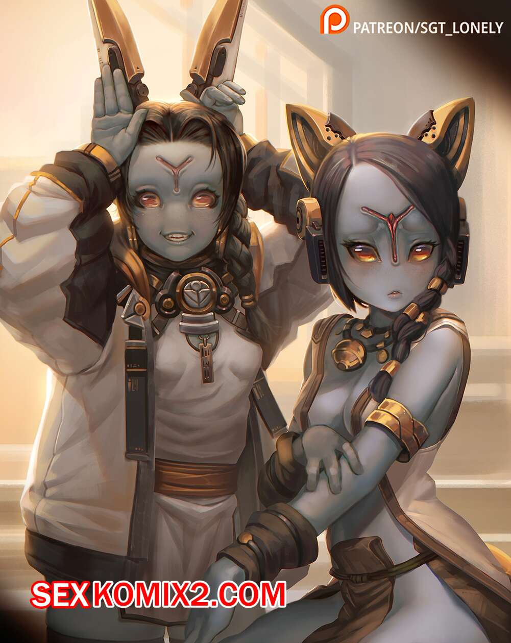 Порно комикс Для высшего блага. Tau For the Greater Good. Sgt Lonely