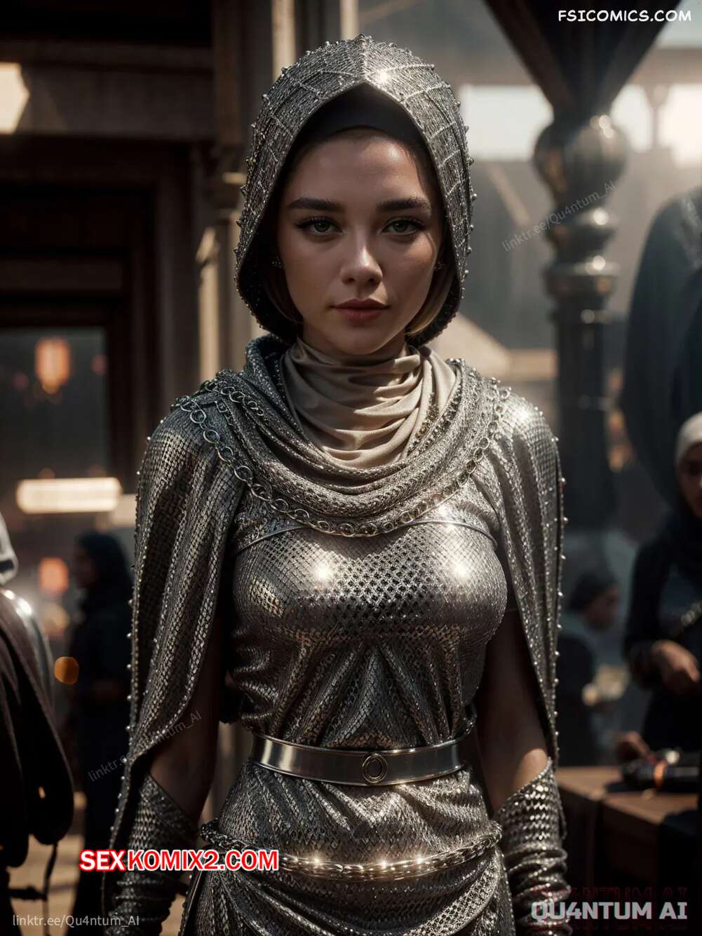 Порно комикс Florence Pugh. Dune. QuantumAI