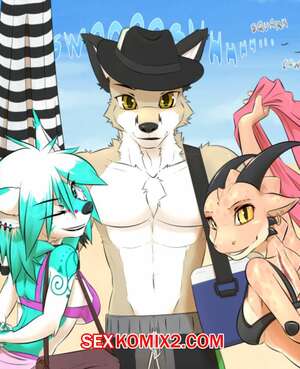 Порно комикс Фурри. Пляжный день. Beach Afternoon. Leongon