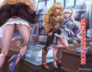 Порно комикс Футанари. Ян Сяо Лун и Вайсс Шни. RWBY. AromaSensei