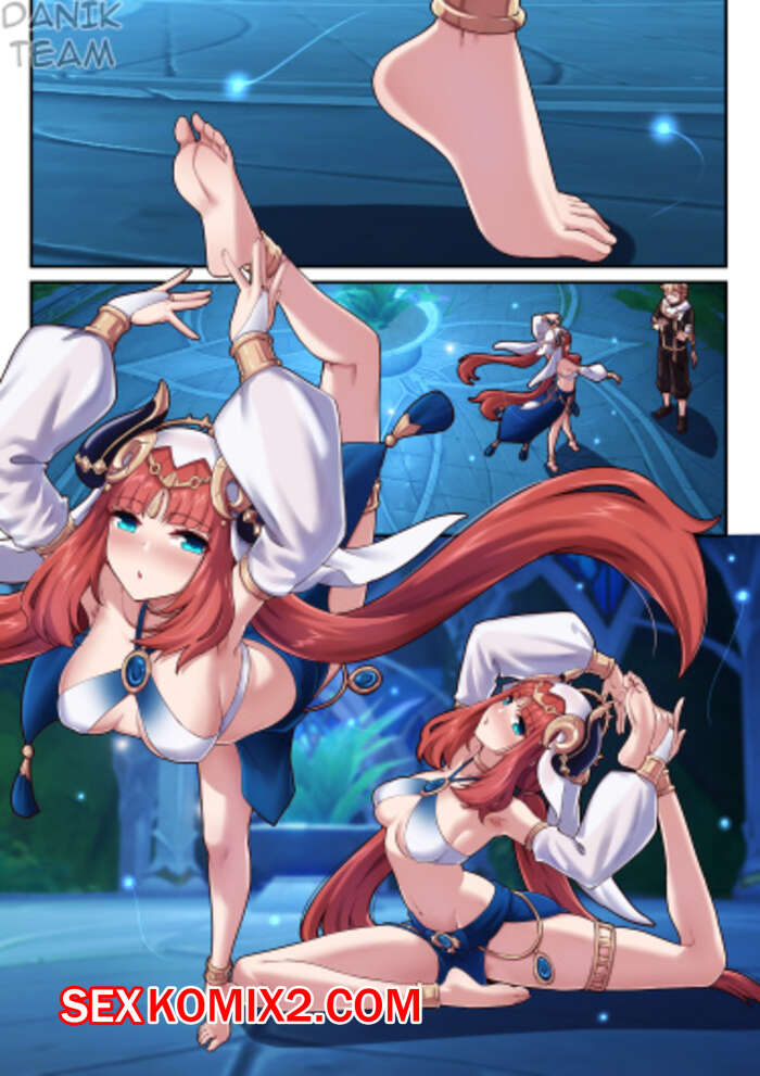 Порно комикс Genshin Impact. Итэр и Нилу. Часть 1. Aether and Nilou. Daidailong