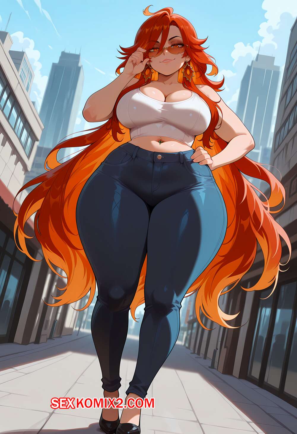 Порно комикс Genshin Impact. Mavuika x BBC. Floxin