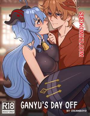 Порно комикс Genshin Impact. Выходной Ганью. Ganyus Day Off. Creamboyo
