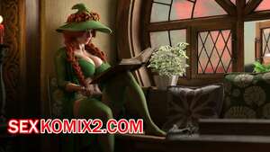 Порно комикс Harry Potter. Ведьма и гоблины слуги Мирабель Чесноук. Faceman3D