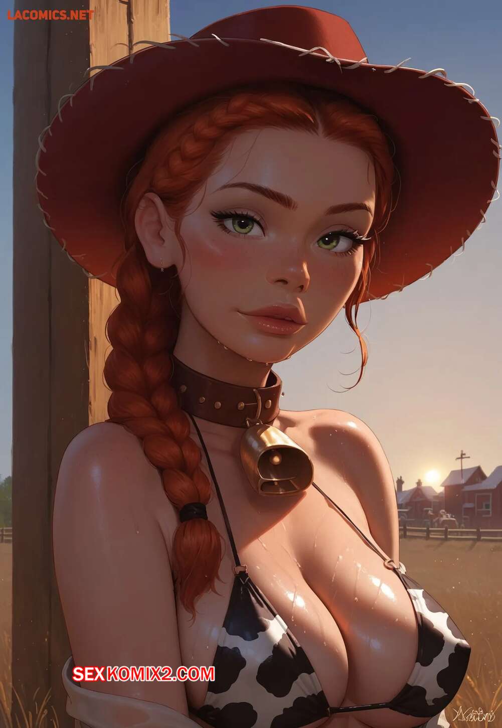 Порно комикс Jessie and the Farm Boys. LowFireStudios