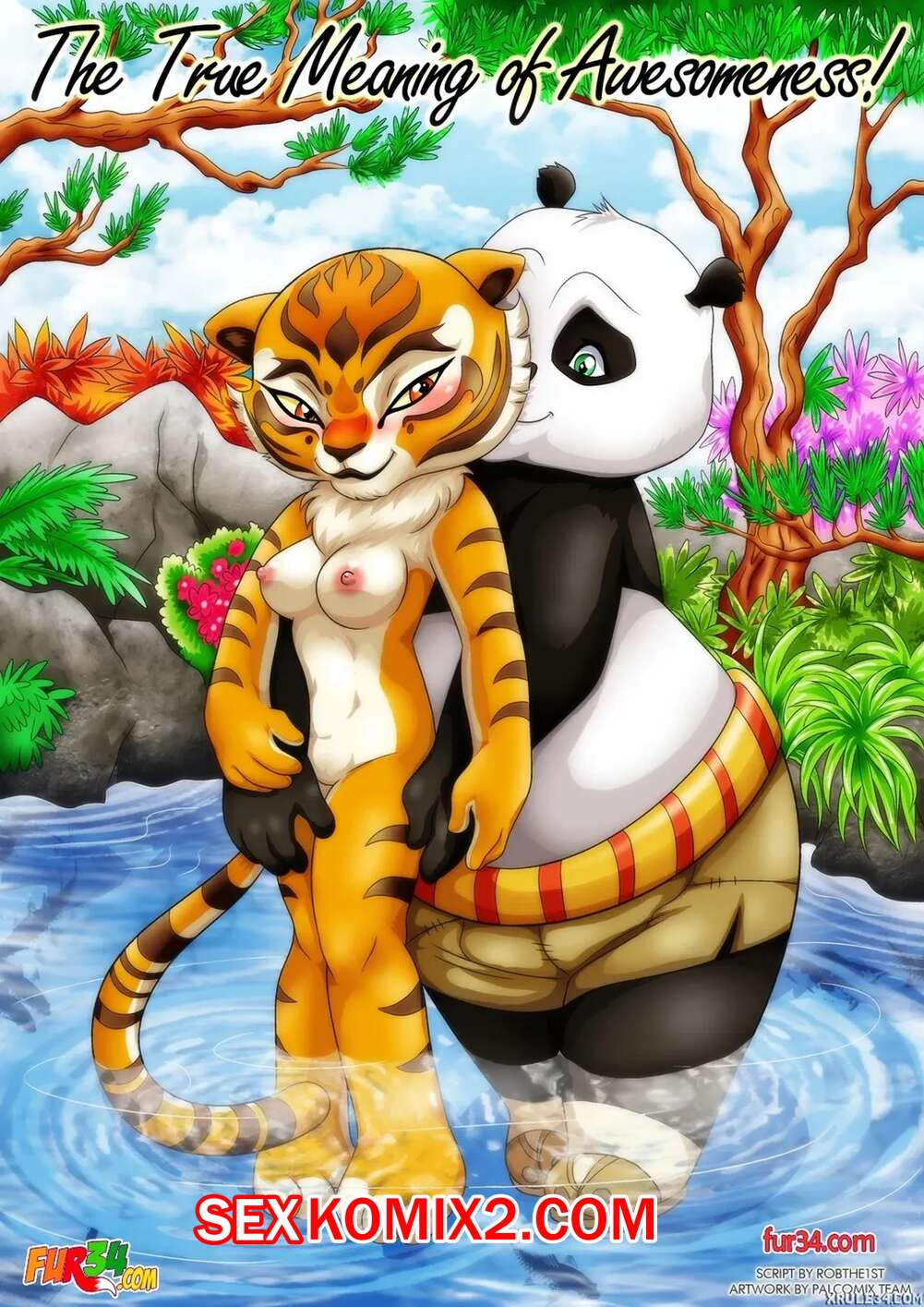 Порно комикс Кунг Фу Панда. Истинное значение красоты. The True Meaning of Awesomeness. Palcomix.