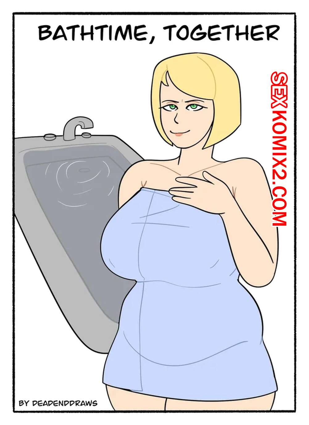 Порно комикс Купание вместе. Часть 1. Bathtime, Together. DeadEndDraws