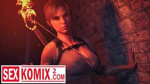 Порно комикс 3D Лара и нефритовый череп. Tomb Raider. Forged3DX.