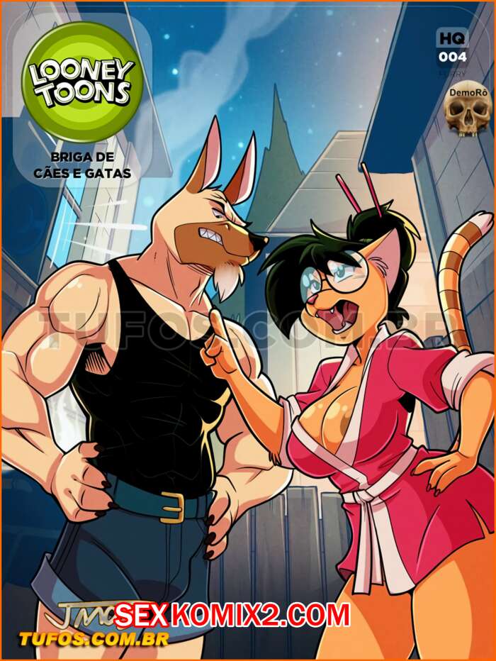 Порно комикс Луни мульт. Часть 4. Драка кошки с собаками. Looney Toons. Tufos