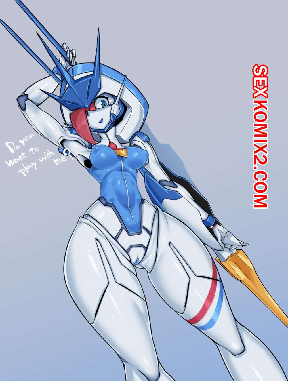 Порно комикс Мехи из аниме Darling in the Franxx