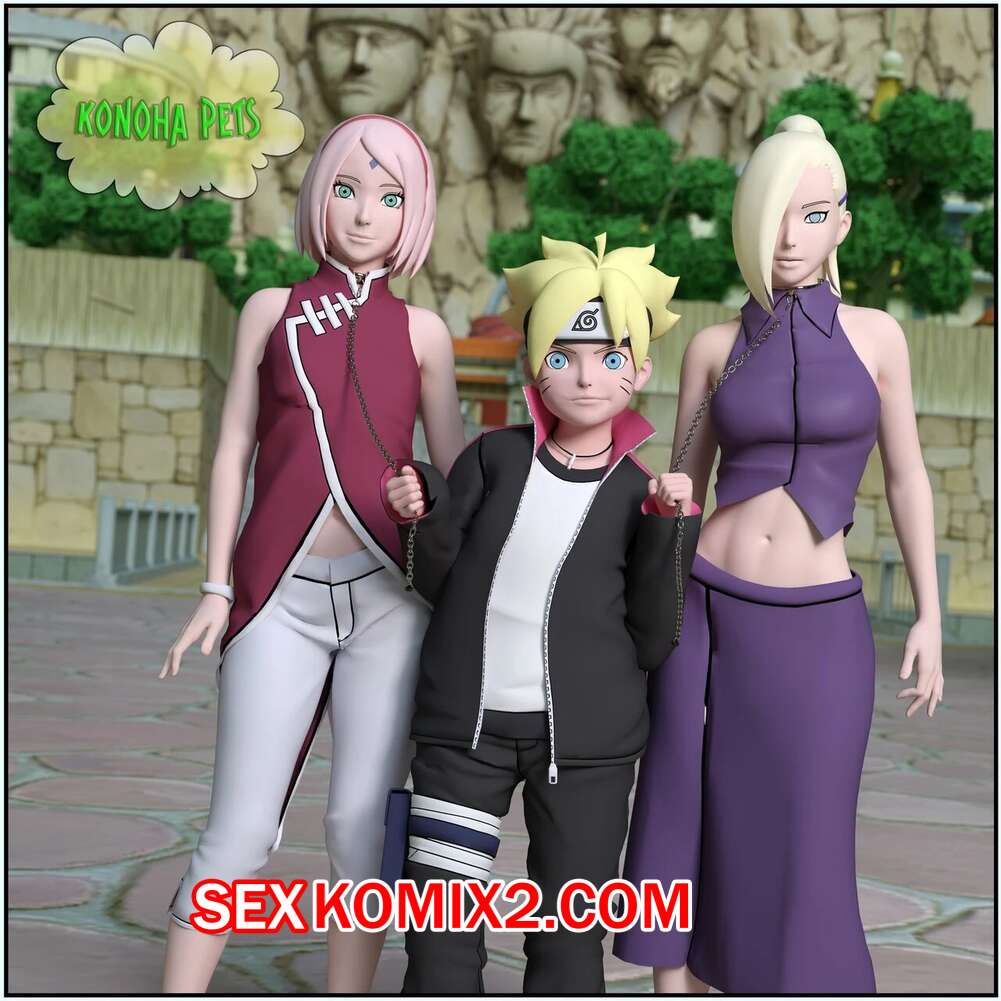 Порно комикс Наруто. Питомцы Конохи. Часть 1 и 2. Konoha Pets. Darkfaust
