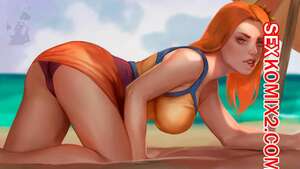 Порно комикс Overwatch. League Of Legends. Leona. Firolian