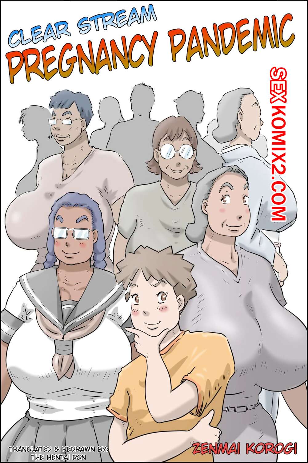 Порно комикс Пандемия беременности. Clear Stream Pregnancy Pandemic. Zenmai Kourogi