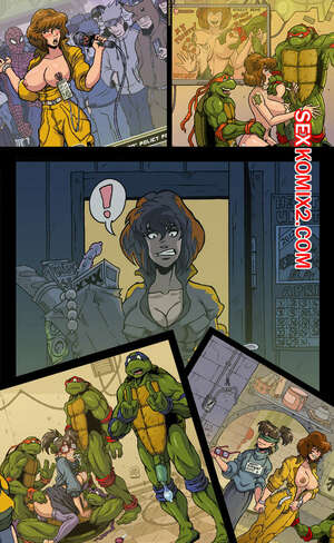 Порно комикс Подборка. Черепашки ниндзя. Akabur.