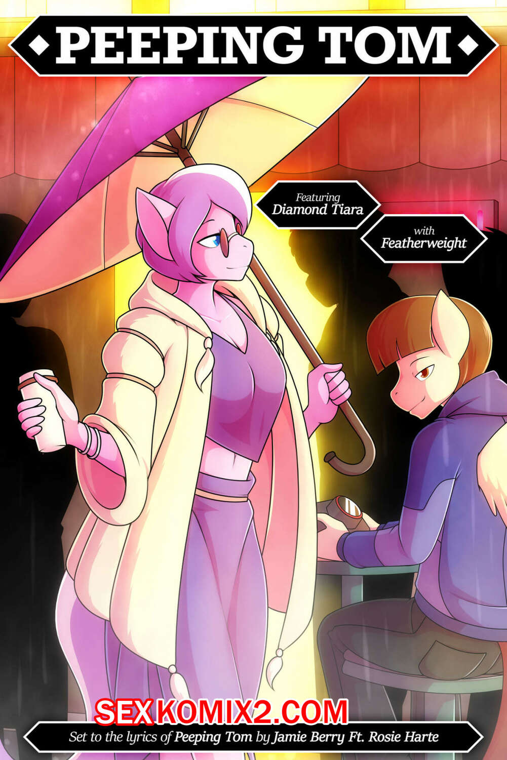 Порно комикс Подглядывающий Том. Peeping Tom