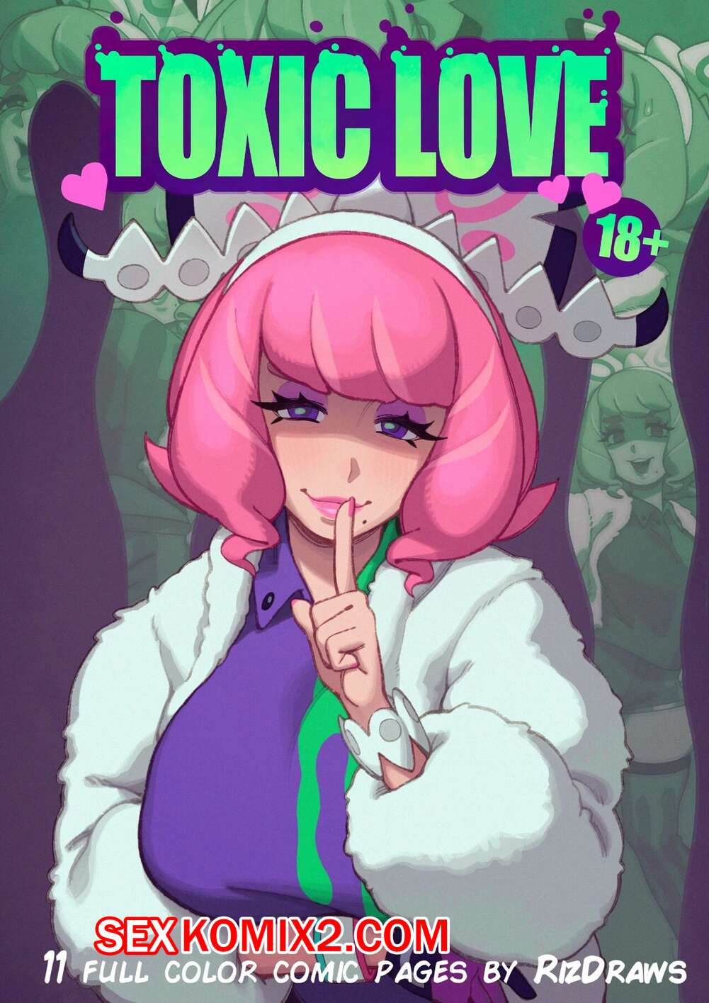 Порно комикс Покемон. Ядовитая любовь. Toxic Love. Pokemon. Rizdraws