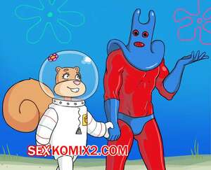 Порно комикс SpongeBob. Sandy x Man Ray. BIntend