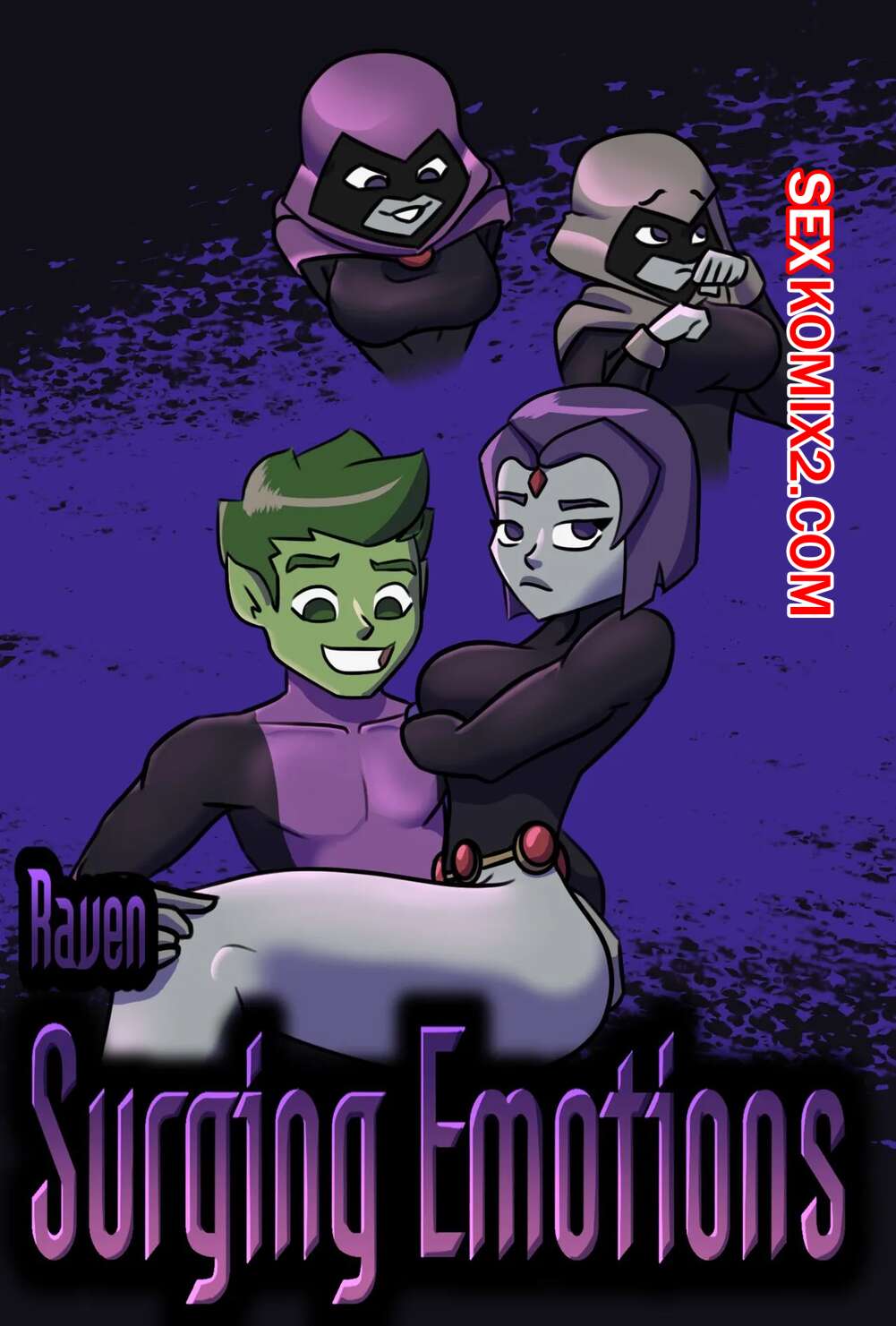 Порно комикс Teen Titans. Бурлящие эмоции Рейвен. Raven Surging Emotions. Evil Racoon
