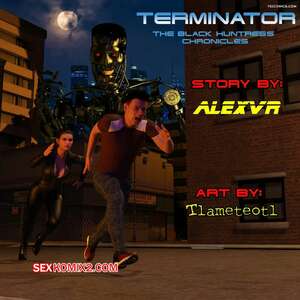Порно комикс Терминатор. Хроники Чёрной Охотницы. The Black Huntress Chronicles. Tlameteotl