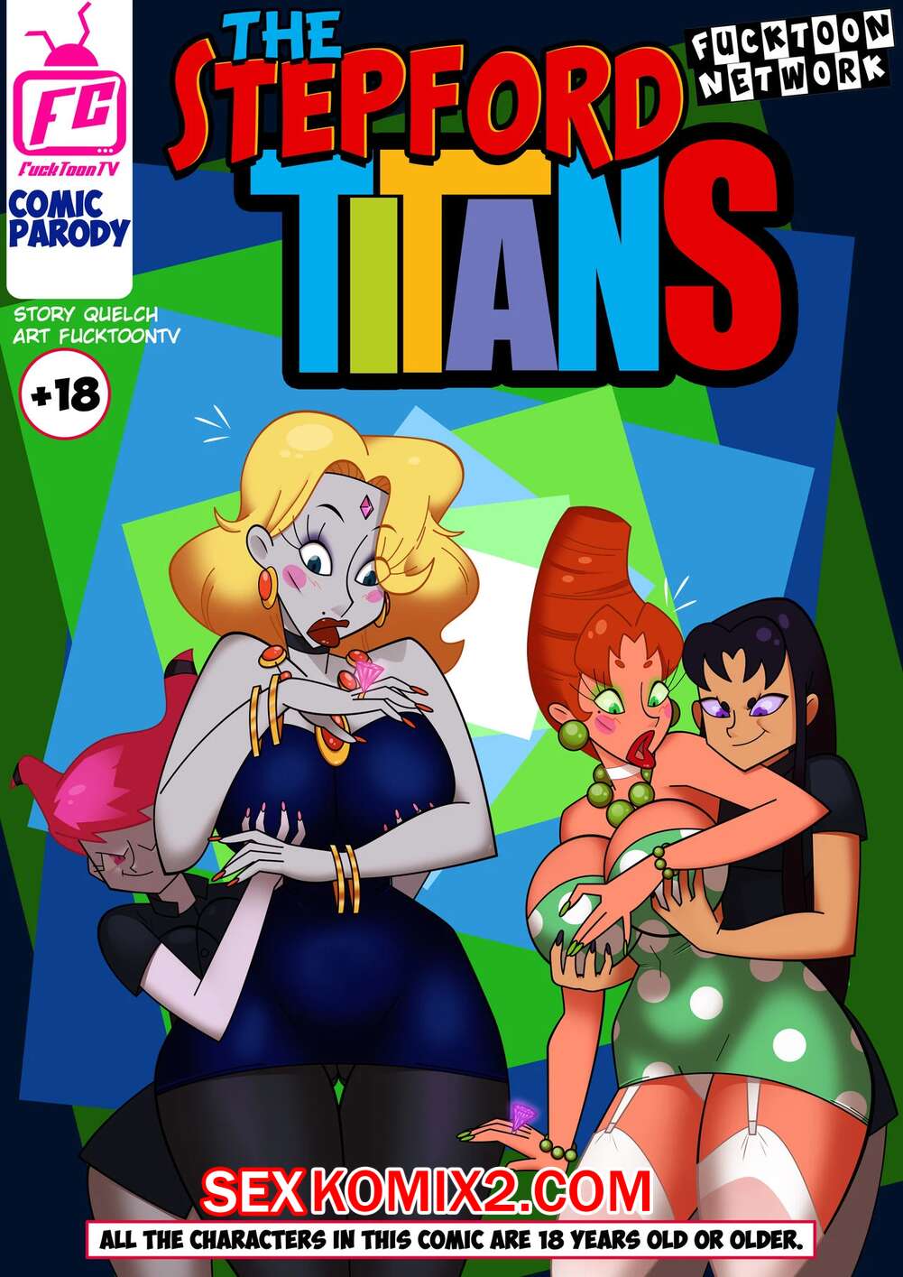Порно комикс Титаны. Степфордские Титаны. The Stepford Titans. Teen Titans. FucktoonTV