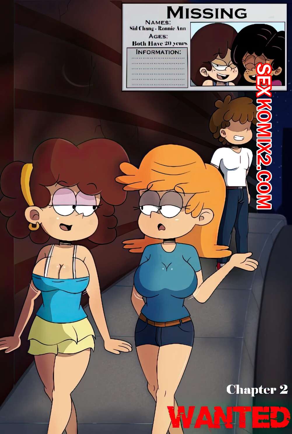 Порно комикс В РОЗЫСКЕ. Часть 2. Шумный дом. Wanted. the loud house. Allan Loud