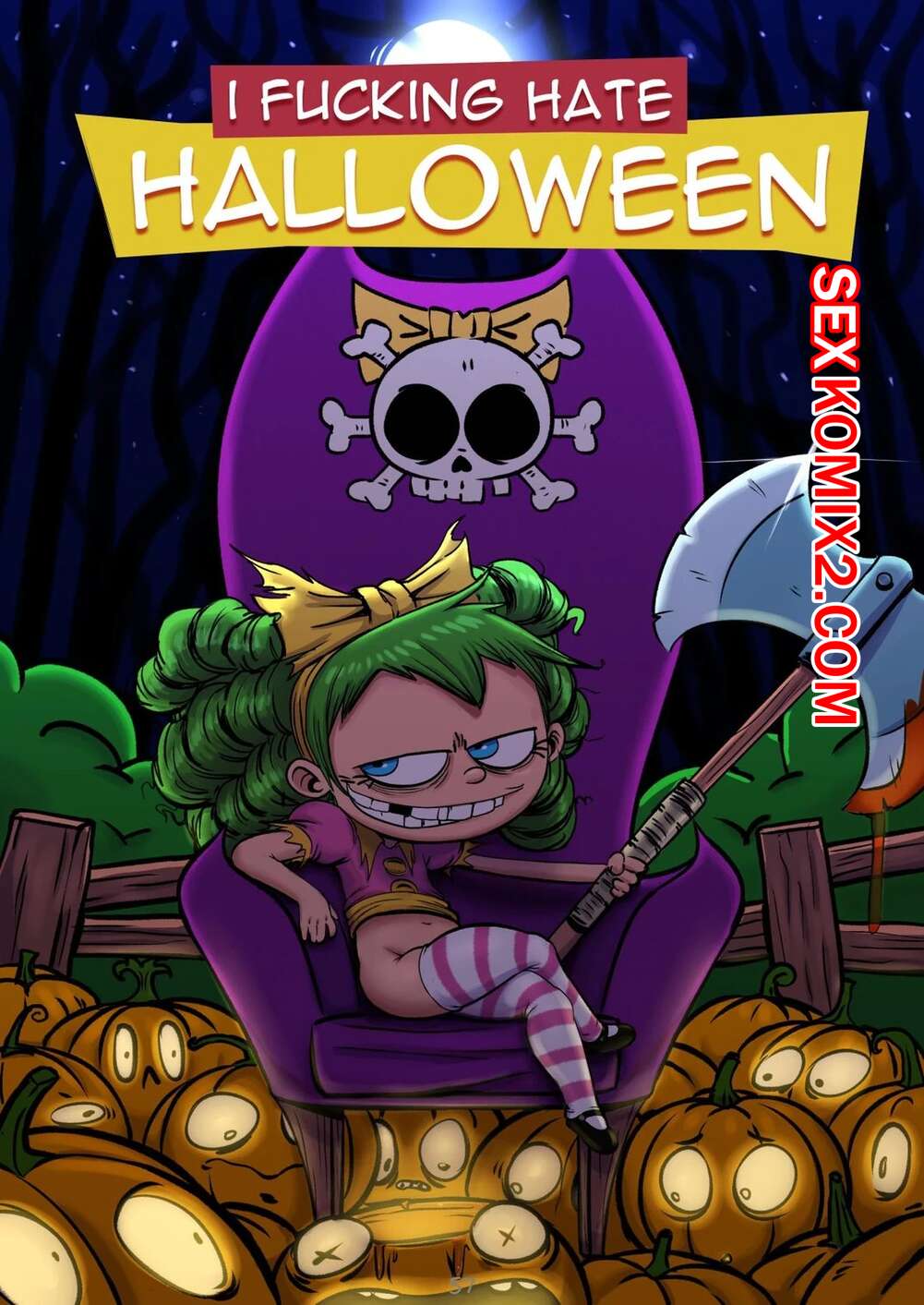 Порно комикс Я чертовски ненавижу Хэллоуин. I fucking hate halloween. Dop.