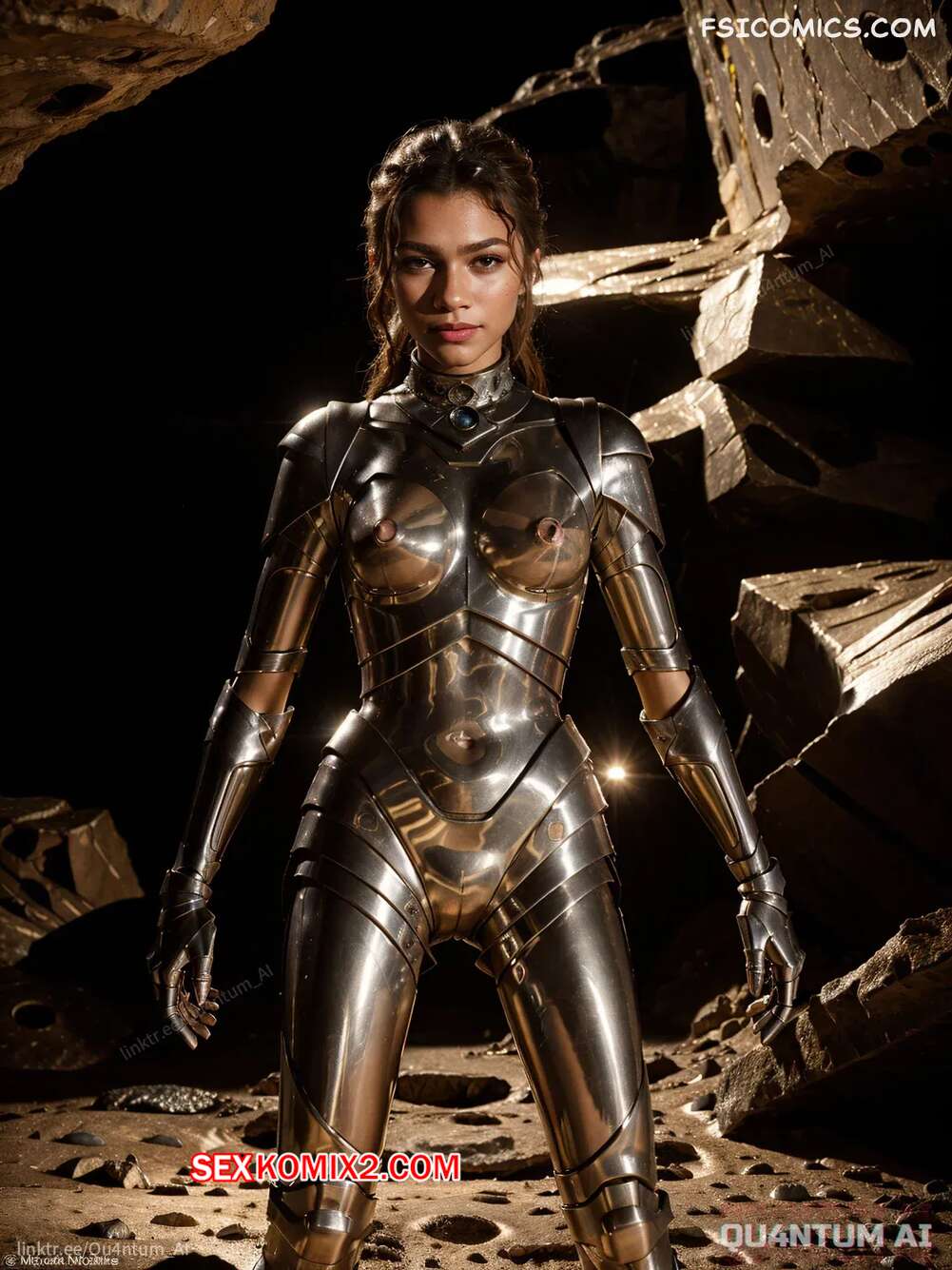 Порно комикс Zendaya. Dune. QuantumAI